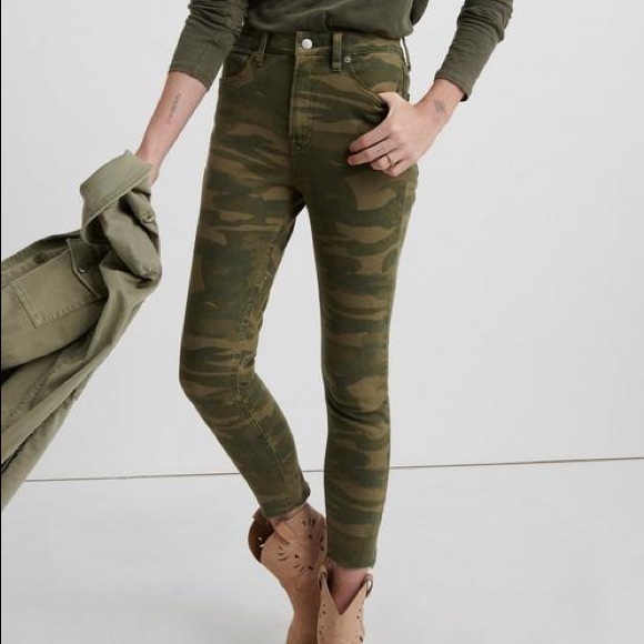 High Rise Bridgette crop Lucky Brand camo jeans